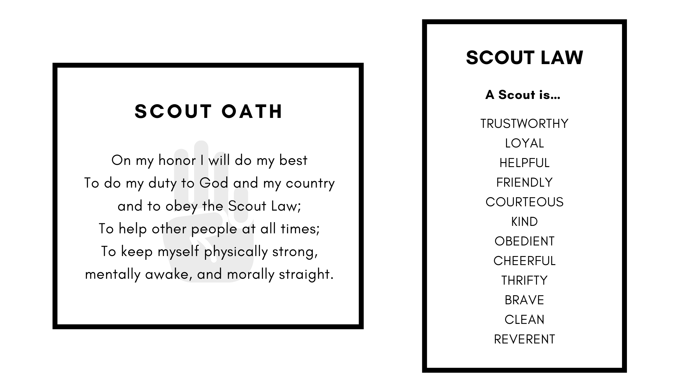 Scout Oath-Law